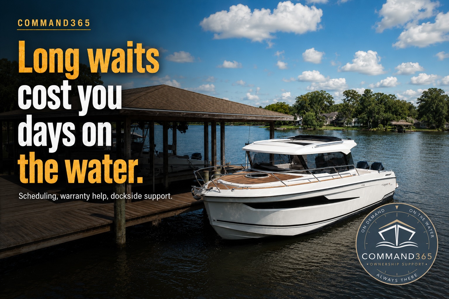 Inside Command365: year-round service coordination that turns ownership stress into more days on the water